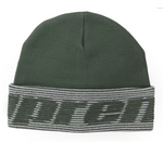 Supreme Reflective Jacquard Beanie Dark Green