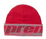 Supreme Reflective Jacquard Beanie Red