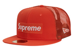 Supreme Box Logo Mesh Back New Era Hat (SS23) Orange