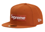 Supreme MLB Teams Detroit Box Logo New Era 59Fifty Fitted Cap Burnt Orange