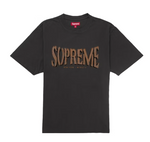 Supreme Flocked Washed S/S Top Black