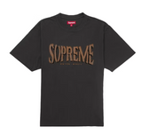 Supreme Flocked Washed S/S Top Black