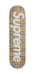 Supreme Burberry Skateboard Deck Beige