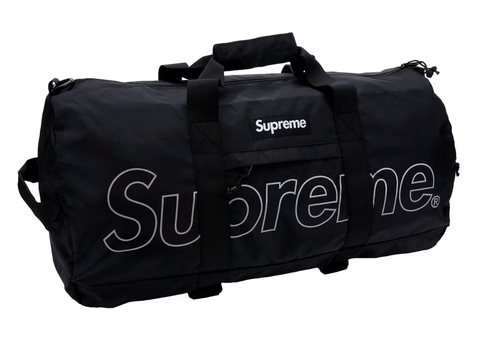 Supreme Duffle Bag (FW18) Black (WORN)