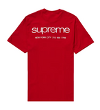 Supreme NYC Tee Red