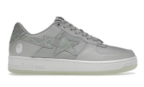 A Bathing Ape Bape Sta Text Code Camo Grey
