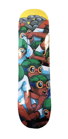 Hebru Brantley x ComplexCon Flyboy Skateboard Deck Yellow (NEW W/ FLAWS)