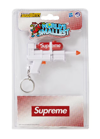 Supreme Super Soaker 50 Water Blaster Keychain White