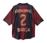 Travis Scott x Nike x FC Barcelona Retro 2000/01 Home Skeleton Jersey Multicolor
