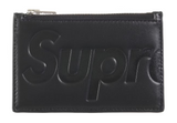 Supreme Leather Zip Card Holder (FW25) Black