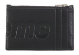 Supreme Leather Zip Card Holder (FW25) Black