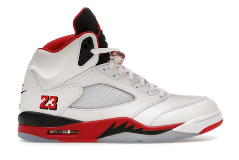 Air Jordan 5 Retro Fire Red Black Tongue (2025)