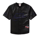Supreme Nike Leather Baseball Jersey Black (WORN)