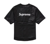 Supreme Nike Leather Baseball Jersey Black (WORN)