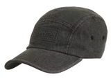 Supreme Embossed Denim Camp Cap Black