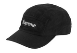 Supreme Linen Fitted Camp Cap Black