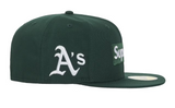 Supreme MLB Teams Box Logo New Era 59Fifty Cap Green