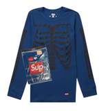 Supreme Hanes Bones Thermal Crew (1 Pack) Blue
