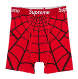 Supreme Hanes Spider-Man Boxer Briefs (2 Pack) Red