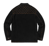 Supreme Diamond Stitch Denim Chore Coat Black