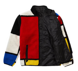 Supreme Reversible Colorblocked Fleece Jacket Red