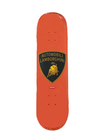 Supreme Automobili Lamborghini Skateboard Deck Orange (NEW W/ FLAWS)