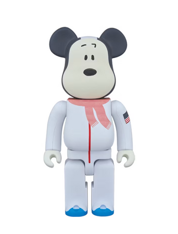 Bearbrick Astronaut Snoopy 400% White (DISPLAYED)