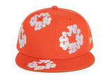 Denim Tears New Era Cotton Wreath 59/50 Cap Orange