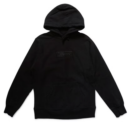 Supreme Box Logo Pullover Hoodie Black (FW14) (WORN)