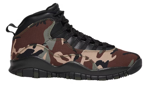 Air Jordan 10 Retro Woodland Camo (WORN)
