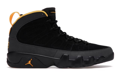 Air Jordan 9 Retro Dark Charcoal University Gold (WORN)
