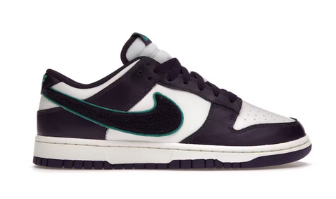 Nike Dunk Low Chenille Swoosh Sail Grand Purple