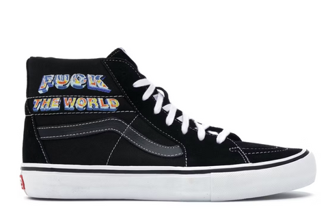 Vans Sk8-Hi Supreme Fuck the World Black