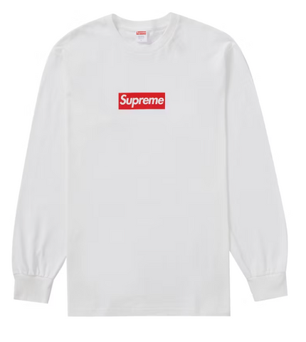 Supreme Box Logo L/S Tee White