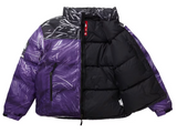 Supreme The North Face Printed Nuptse Trompe L'oeil Jacket Purple