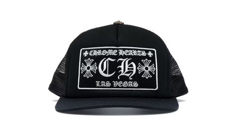 Chrome Hearts CH Las Vegas Trucker Hat Black/Black