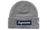 Supreme New Era Box Logo Beanie (FW25) Heather Grey