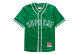 Supreme Mitchell & Ness Satin Baseball Jersey Green
