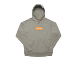 Supreme Box Logo Hooded Sweatshirt (FW17) Heather Grey (WORN)