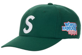 Supreme World Famous S Logo 6-Panel Hat Green