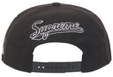 Supreme World Famous S Logo 6-Panel Hat Black