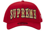 Supreme Gothic Outline Adjustable New Era 59Fifty Fitted Cap Red