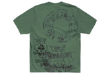 Stussy Skulls Pigment Dyed Tee Pine
