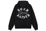 Stussy Born X Raised Logo Zip Hoodie Black