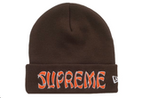 Supreme New Era Action Beanie Brown