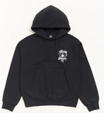 Stussy Fresh Foils Hoodie Garment Dyed Faded Black