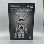Bearbrick x Xlarge x Hajime Sorayama 100% & 400% Set Chrome (Signed by Hajime Sorayama)