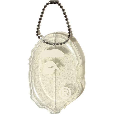 BAPE Ape Head Coin Case Silver