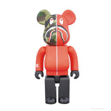 Bearbrick A Bathing Ape 1st Camo Shark 400% Red