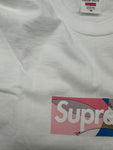 Supreme Emilio Pucci Box Logo Tee White/Dusty Pink (NEW W/ FACTORY STAINS)